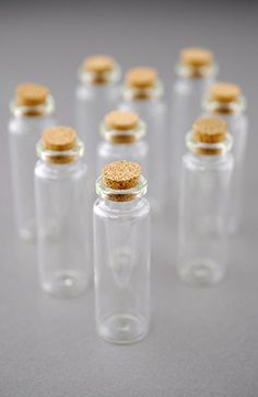 50 2ml vials bitty bottles clear jars with lids glass bottle with