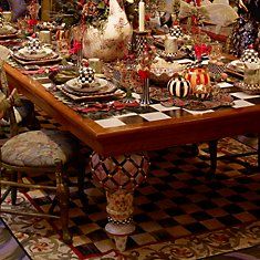 240 Best Mackenzie Childs Images Inspired Look At The Black White Table Top And Cups Mackenzie Childs Does