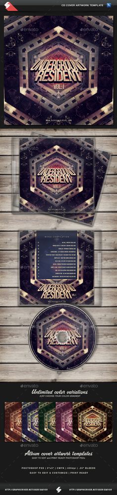 Stereo - CD Cover Artwork Template More Cd cover and Cover - psd album cover template Stereo - CD Cover Artwork Template More Cd cover and Cover - psd album cover template