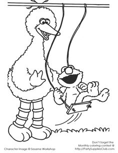 Sesame Street Coloring Pages