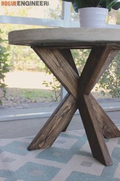 diy outdoor side table diy bloggers to follow pinterest