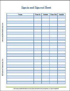 meeting sign in sheet microsoft templates pinterest attendance