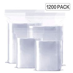 200 Pack 2 x 2 Thick Clear 2.4 Mil Small Zip Lock Seal Poly Bags Reclosable Ziplock Plastic Bag Jewelry Earrings Bead Pill Mini Zipper Bags