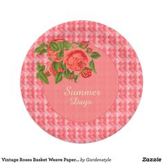 Vintage Rose Lily of the Valley Paper Plates 7\ Vintage Rose Lily of the Valley Paper Plates 7\