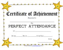 pin by sylvia archibald on just fun attendance certificate perfect attendance award wording