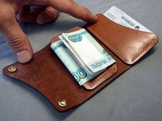Минипортмоне кожаное