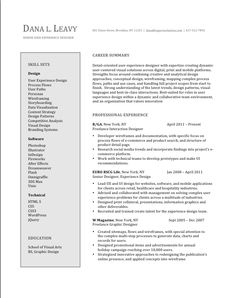 user experience design resume brooklyn resume studio resumes career