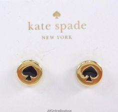 32 Best Kate Spade Earrings Images On Pinterest In 2018 Kate Spade O0ru1342 Women S Spot The Black Gold Tone Stud Earrings New