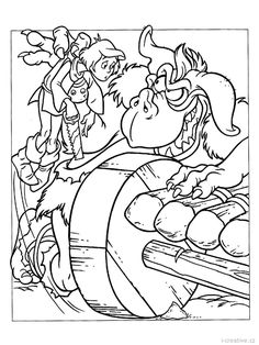 ogre tries to catch cavin coloring page from gummy bears category select from 27444 printable crafts of cartoons nature animals bible and many more