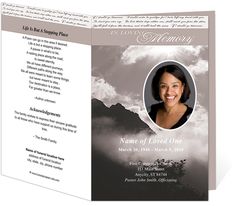 214 best creative memorials with funeral program templates images