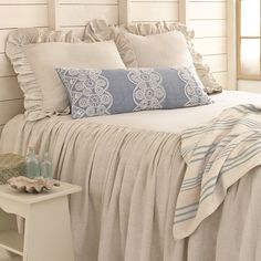 Sarah White Bedclothes United Crafts Twin flat sheet Pinecone Stickley Museum