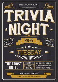 quiz night poster template free google search cenny pinterest
