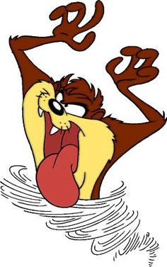 Image result for tasmanian devil cartoon cleaning