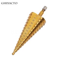 HSS 4-12/20/32mmTitanium Coated Step Drill Bit Drilling Power Tools for Metal High Speed Steel Wood Hole Cutter Step Cone Drill. #32mmTitanium #Coated #Step #Drill #Drilling #Power #Tools #Metal #High #Speed Cone Drills, Power Tools, Cutter, Leather Bracelet, Wood, Metal, Electrical Tools