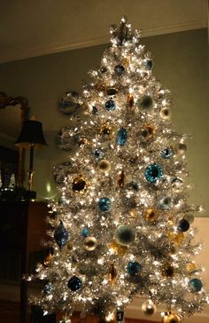 20 Best Sparkling Silver Images Christmas Home Artificial Tinkerbell Silver Christmas Tree