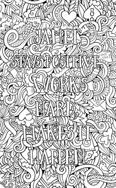 Amazon Janet Is Wonderful The Coloring Book Personalised With Your Name