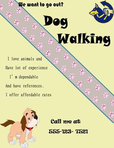 dog walking flyers template dog walking flyer certificate walking flyer