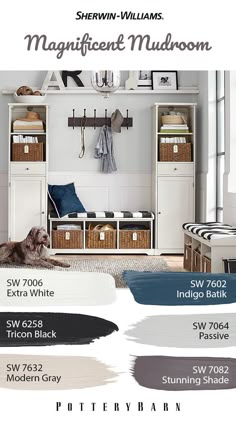 56 Best Pottery Barn Paint Collection Images In 2019 Functional Meets Fashionable In This Mudroom With The Help Of Sherwin Williams Click Through Pottery Barn Paint Colorspaint