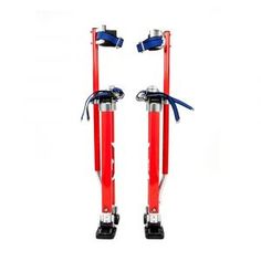 BLACKHORSE-RACING 15 inch 23 inch Professional Grade Adjustable Drywall Stilts Taping Paint Stilt Aluminum Tool Stilt for Painting Painter Taping Black