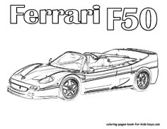 Ferrari coloring pages Spor Arabalar