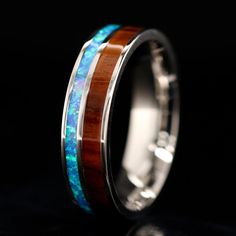 MYSTIK PUR Ring-Abalone and Pearl-UNIKAT!