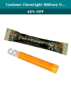 Lot 20 CYALUME Ultra High Intensity Tactical Lightsticks Orange Prepper Survival