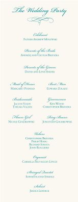 wedding program covers