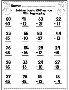 best double digit addsubtract images math classroom th no prep second grade common core winter math ela packet