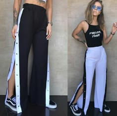 100+ mejores imágenes de Pantalones con botones en los laterales |  pantalones con botones, ropa, pantalones