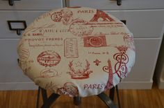 elasticized round barstool cover counter stool cover leopard print