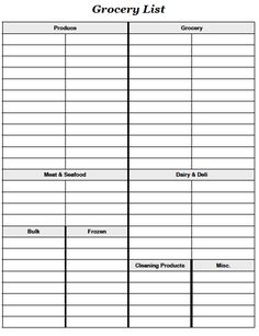online grocery list maker