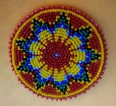 Download Free Printable Seed Bead Patterns | Rosette Graph Paper-You can print this and enlarge it later ...