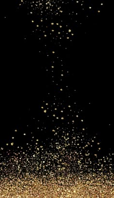 black and gold glitter