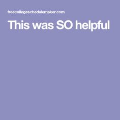 free schedule maker college