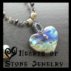Druzy necklace Love Heart charm Druzy charm Heart pendant Red and Blue Agate Heart Crystal Necklace Heart crystal Carved crystal
