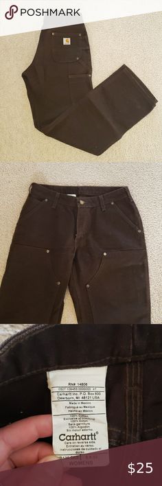 EUC!!Brown Carhartt scrub pants LG regular!