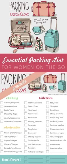 173 best packing lists images on pinterest in 2018 family trips