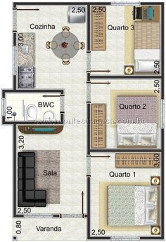 Small House Floor Plans, House Plans 3 Bedroom