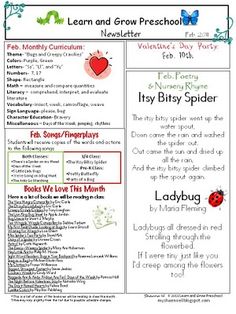preschool news letter