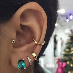 Tabique clicker dorado dorado viña piedra turquesa nariz tabique Helix piercing