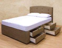 elegant upholstered platform storage bed with underneath drawers matching headboard queen bed frame king bed frame free shipping choco - Bed Frame Storage elegant upholstered platform storage bed with underneath drawers matching headboard queen bed frame king bed frame free shipping choco - Bed Frame Storage
