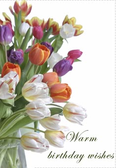 birthday tulip card cards pinterest birthday birthday