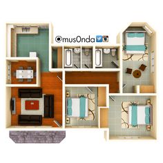 3 bedroom House Floor Plan thezambianarchitect.wordpress.com #Zambia ... 3 bedroom House Floor Plan thezambianarchitect.wordpress.com #Zambia ...
