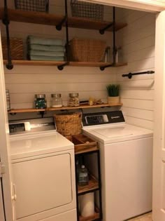 30+ Brilliant Small Laundry Room Decorating Ideas To Inspire You - trendhmdcr.com Laundry Mud Room, Washer Laundry, Closet Makeover