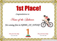 12 best sports certificate templates images on pinterest
