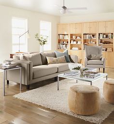 Living Room York york sectionals - york sectional in dawson cement fabric - living Living Room York york sectionals - york sectional in dawson cement fabric - living