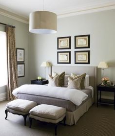 Soft Blue/grey walls , floral and linen curtains . candlewick Interior Decorators melbourne Soft Blue/grey walls , floral and linen curtains . candlewick Interior Decorators melbourne