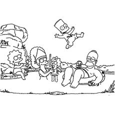 110 best coloring pages the simpsons images coloring pages