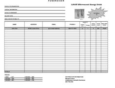 free fundraising order form template