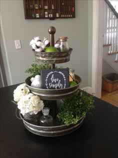 Great Idea To Add Any Decor You Can Change It For Each Season Tier TrayKitchen NookKitchen CabinetsKitchen Great Idea To Add Any Decor You Can Change It For Each Season Tier TrayKitchen NookKitchen CabinetsKitchen
